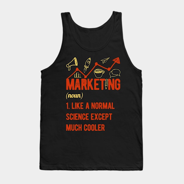 Funny Marketing Tank Top by TheVintageChaosCo.